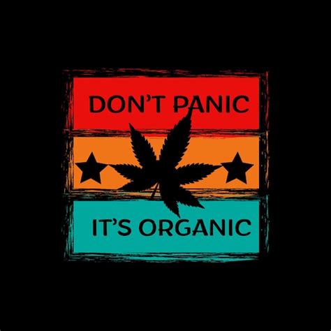 Premium Vector Don T Panic It S Organic Retro Vintage T Shirt Design