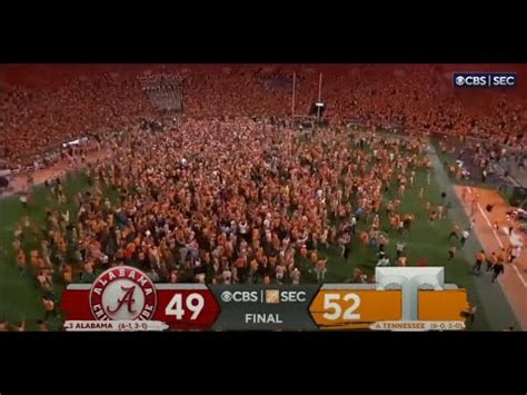 3 Alabama Vs 6 Tennessee THRILLING Ending 2022 College Football YouTube