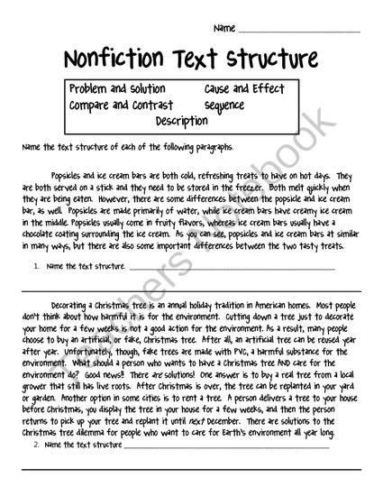 Text Structure Rd Grade