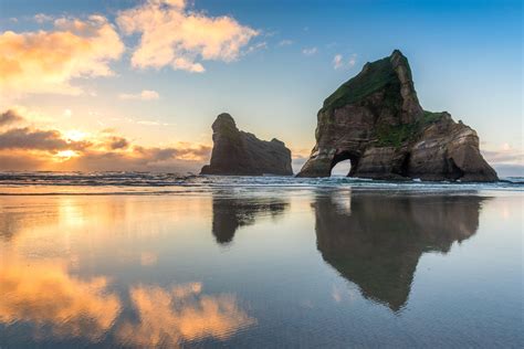 Wharariki Beach Sunset — a great backyard