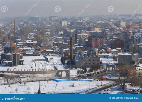 Kars Castle and the City Center - Kars - Turkey Stock Photo - Image of ...