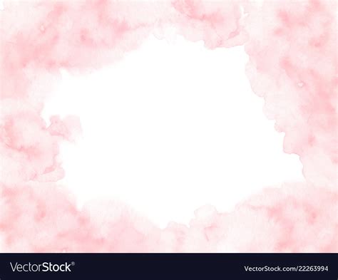 Hand Painted Pink Watercolor Border Texture Vector Image