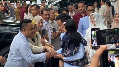 Gibran Dan Keluarga Tiba Di Kertanegara Ikut Open House Prabowo Nasional