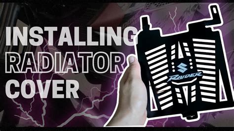 How To Install Radiator Cover For Raider 150 Fi Youtube