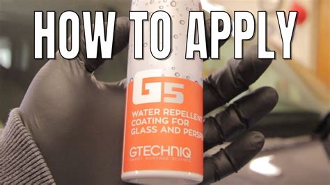 Gtechniq G4 And G5 Maxrepellency Glass Kit How To Apply Gtechniq Coupon Code Youtube