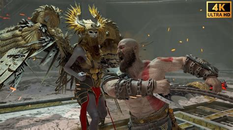 God Of War Vs Valkyrie Boss Olrun YouTube