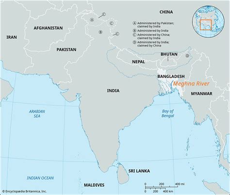 Meghna River | Map, Tributaries, Depth, & Location | Britannica