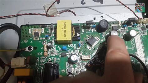 repair problem no image tv led kenz KZ 32D3T اصلاح مشكل اختفاء الصورة