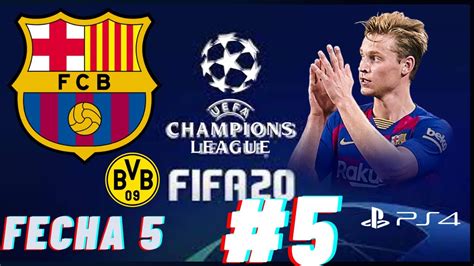 Fc Barcelona VS Borussia Dortmund Partido De Champions League Fecha 5