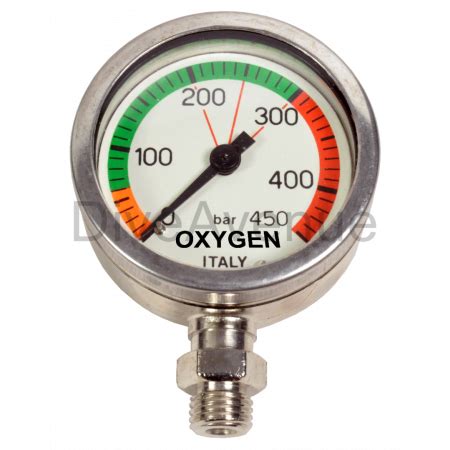 Digital Pressure Gauge 0 400bars OXYGEN Compatible DIVEAVENUE