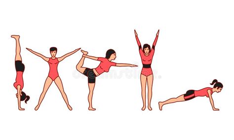 Front Support Position Gymnastics Clipart