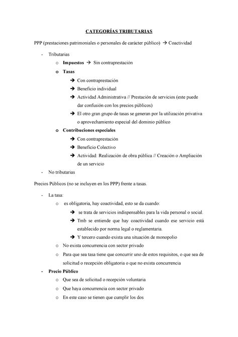 Categor As Tributarias Categor As Tributarias Ppp Prestaciones