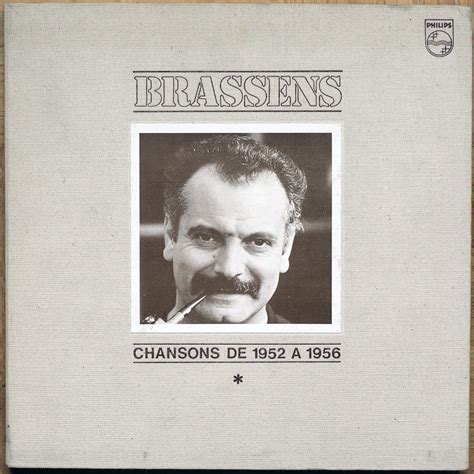 Georges Brassens Volume 1 Chansons de 1952 à 1956 Philips 6641 956