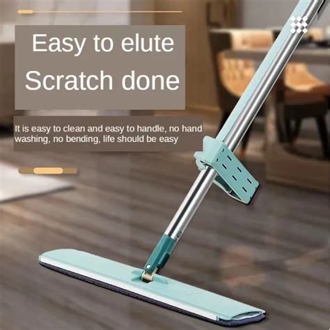 mop lantai  rotation flat mop  hand washing lazy mop floor