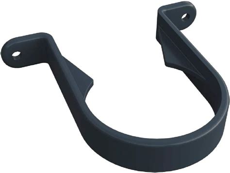 4 X Anthracite Grey Round 68mm Downpipe Brackets Freeflow Rain Water