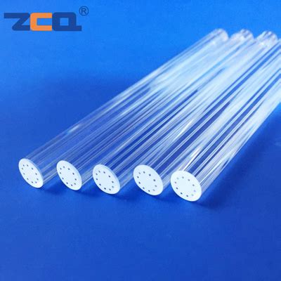 Ten Holes Quartz Capillary Tube Circular Shape With ID 0 8mm