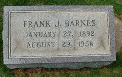 Frank J Barnes M Morial Find A Grave