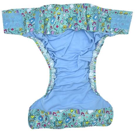 Reusable Diaper For Adults With Insert Dj Bobo Velcro S M L