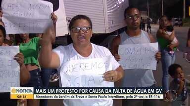 Inter TV Notícia Moradores de bairros Valadarenses interditam a BR