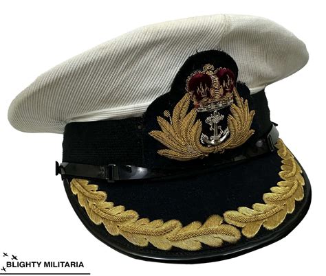 Original 1980s British Royal Navy Commander S Hat By Gieves And Hawkes In Hats