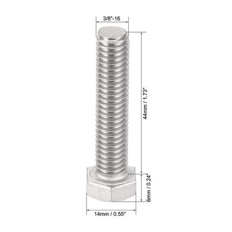 Satisfaction Guaranteed Quick Delivery Uxcell Hex Head Screw Bolts