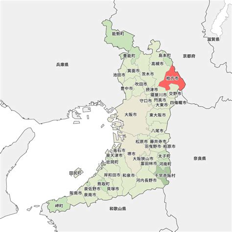 大阪府枚方市の地図 Map It マップ・イット