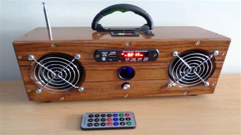 DIY Wooden Bluetooth Boombox YouTube