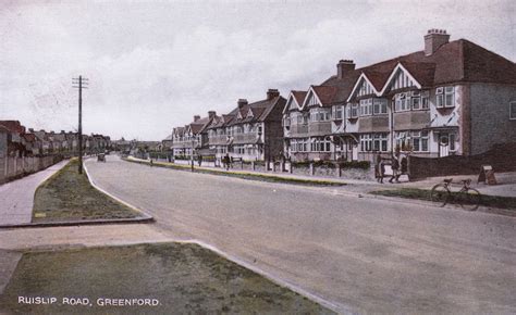 Postcard Of Ruislip Road Greenford North West London Suburb Dating