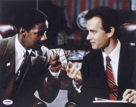 Tom Hanks & Denzel Washington Signed "Philadelphia" 11x14 Photo (PSA ...