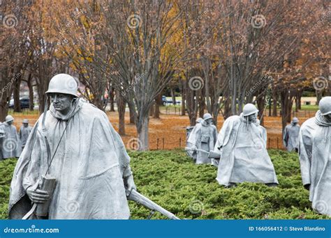 Korean War Veterans Memorial Washington Dc Editorial Photography