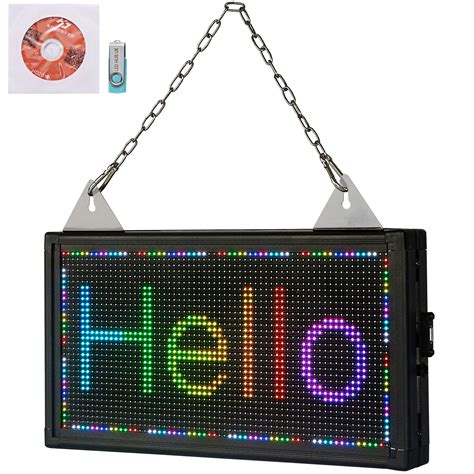 VEVOR LED Scrolling Sign 14 X 8 WiFi USB Control Full Color P5