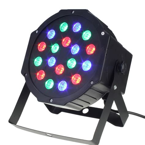 Jiguoor 18W RGB LED Stage Light Par DMX 512 Lighting Laser Projector ...