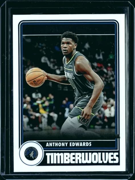 2023 24 Panini Anthony Edwards Nba Hoops Carte Hommage 286