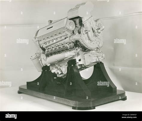 Model Napier Deltic engine Stock Photo - Alamy