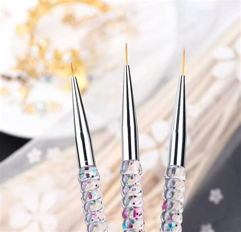 Pinceles Liner Fino Mano Alzada Nail Art U As Gel Acrilic Mercadolibre