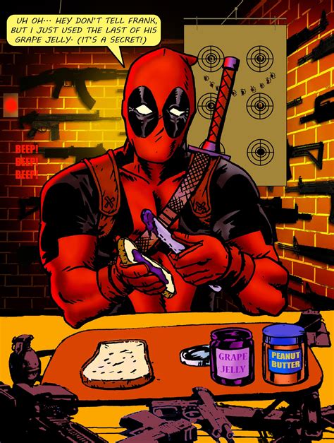 Oc Deadpool Sneaks Into One Of The Punishers Safe Houses And Makes