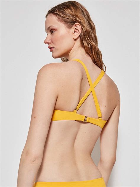 Top Bikini Triangular Amarillo Gisela