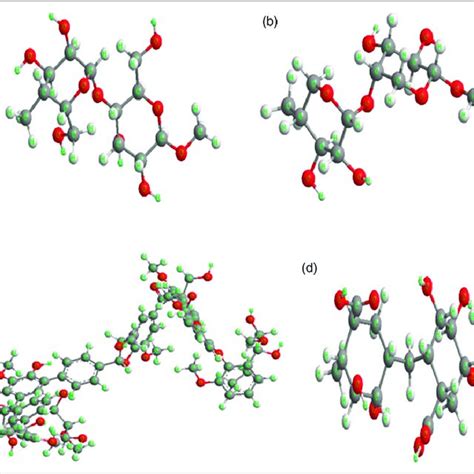 D Structural Representation Of A Cellulose B Hemi Cellulose C