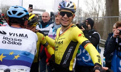 Omloop Het Nieuwsblad Wout Van Aert E On A Os On Est R Compens