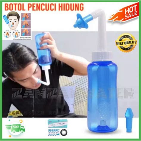 Jual BOTOL PENCUCI HIDUNG Murah Nasal Alat Pencuci Hodung 500ml FREE