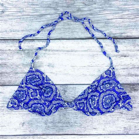 Blue Paisley Bikini Size Extra Small Vintage Lover