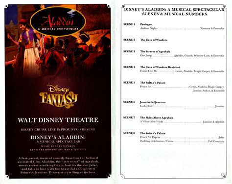 Disney’s Aladdin – A Musical Spectacular • The Disney Cruise Line Blog