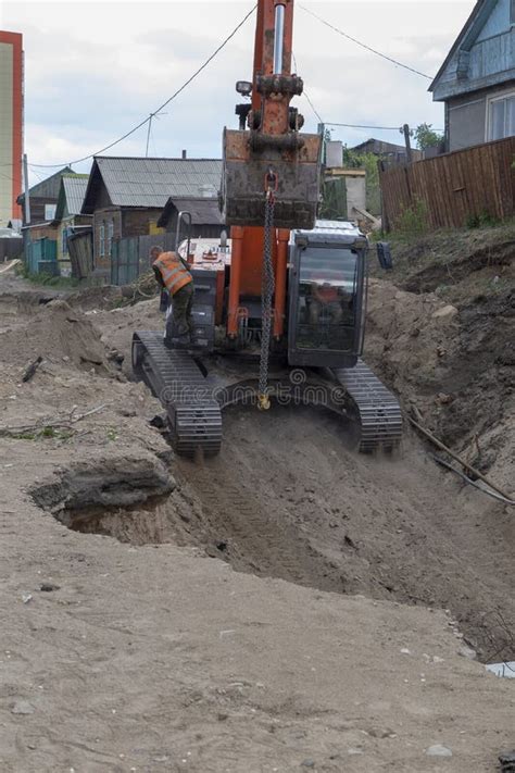 Water pipe repair stock photo. Image of construction - 199785254