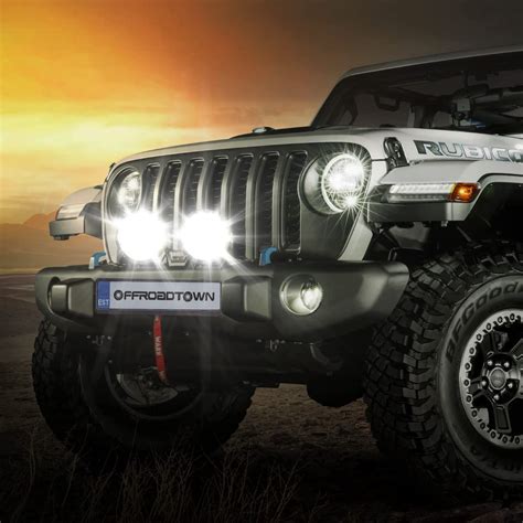 Offroadtown Inch W Spot Round Led Offroad Lights Led Driving