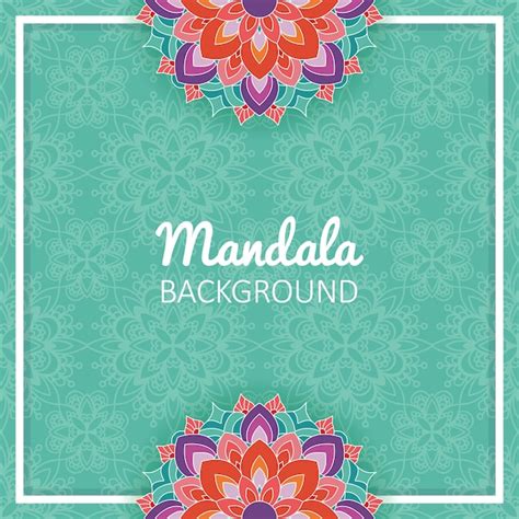 Fundo Da Mandala Vetor Premium