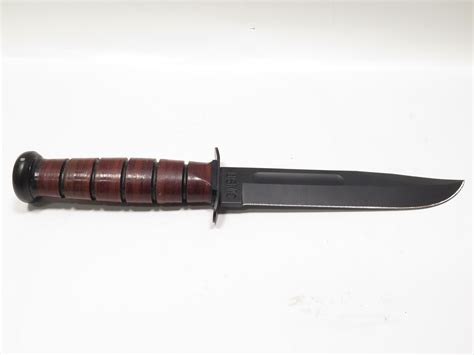 Usmc Ka Bar Straight Edge Fixed Blade Knife