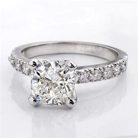 Pavé Set Diamond Engagement Ring Adiamor