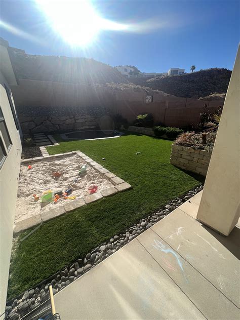Put this fake turf backyard in before I got addicted to golf - what can
