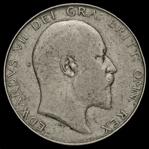 1906 Edward VII Silver Half Crown Fine