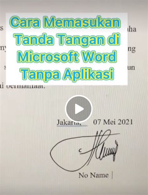 Ini Dia 9 Langkah Memasukan Tanda Tangan Ke Microsoft Word Tanpa